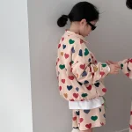 【90-150cm】ハート姉妹兄弟コーデ セットアップ - 画像 (14)