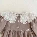 【66-130cm】 レース襟 ロンパース  OR ワンピース - 画像 (13)