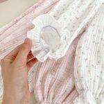 【66-120cm】二重ガーゼ フリル襟 セットアップ ルームウェア - 画像 (14)
