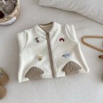【66-90cm】 おうち 刺繍 カバーオール - 画像 (5)
