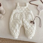 【66-90cm】 キルティング サロペット＆裏起毛 インナー - 画像 (6)