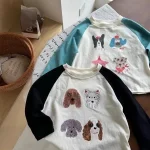 【80-150cm】 犬柄 Tシャツ - 画像 (2)