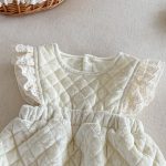 【66-90cm】 ベロア 中綿 ロンパース - 画像 (8)