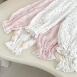 【66-120cm】二重ガーゼ フリル襟 セットアップ ルームウェア - 画像 (15)
