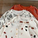 【66-100cm】ワッフル プリント セットアップ6 - 画像 (12)