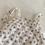 【66-90cm】 花柄 キャミロンパース＆裏起毛 トップス - 画像 (10)