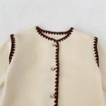 【66-90cm】 スカラップ 裏起毛 カバーオール - 画像 (11)