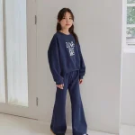 【73-120cm】英字刺しゅう セットアップ - 画像 (7)