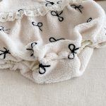 【66-90cm】 ボア リボン 刺繍 ロンパース - 画像 (13)