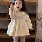 【66-90cm】 韓国風 丸襟 ワンピース - 画像 (13)