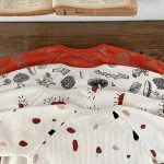 【66-100cm】ワッフル プリント セットアップ6 - 画像 (13)