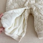 【66-90cm】 キルティング サロペット＆裏起毛 インナー - 画像 (12)