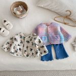 【73-120cm】 花柄 チェック 中綿 ジャケット - 画像 (7)