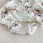 【66-90cm】 ボア リボン 刺繍 ロンパース - 画像 (14)