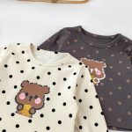 【73-100cm】ドット くま ルームウェア セットアップ - 画像 (12)
