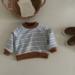 【80-140cm】 ボーダープル オーバー - 画像 (5)
