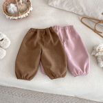 【73-120cm】 小花 裏起毛 パンツ - 画像 (3)