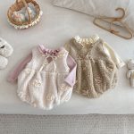 【66-90cm】 立体フラワー ロンパース or セーター - 画像 (9)