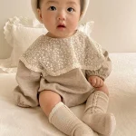 【66-90cm】韓国風レース襟 ロンパース - 画像 (17)
