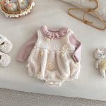 【66-90cm】 立体フラワー ロンパース or セーター - 画像 (14)