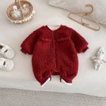 【66-90cm】 シャネル風 裏起毛 カバーオール - 画像 (8)