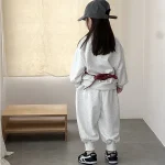 【80-130cm】 英字 ハーフジッパー セットアップ - 画像 (10)