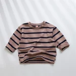 【80-120cm】 ボーダー シャツ - 画像 (9)