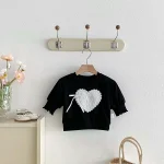 【73-100cm】 ハートリボン トップス - 画像 (7)