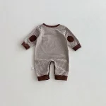 【66-90cm】 ボーダー オールインワン - 画像 (4)