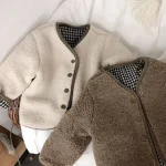 【80-130cm】 チェック リバーシブルジャケット - 画像 (5)
