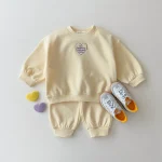 【80-120cm】 英字プリント セットアップ - 画像 (5)