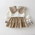 【73-120cm】 英丸襟 ワンピース - 画像 (4)