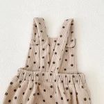 【66-100cm】 ドット サロペット ロンパース or 花柄インナー シャツ - 画像 (21)