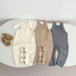 【66-90cm】 シンプル サロペット