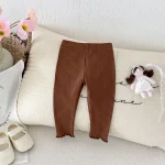 【66-100cm】 ノーカラー リブ レギンス - 画像 (8)