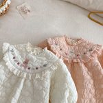 【66-90cm】 刺繍 カートゥーン 中綿 カバーオール - 画像 (11)