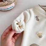 【66-90cm】 おうち 刺繍 カバーオール - 画像 (9)