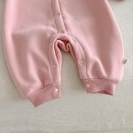 【66-90cm】 ポンポン付き フード カバーオール - 画像 (11)