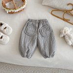 【73-120cm】 無地 裏起毛 パンツ - 画像 (7)
