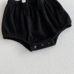 【66-100cm】 レース襟 トップス ＆ サロペット ロンパース 2点セット - 画像 (9)