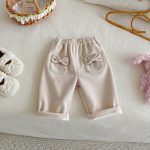 【73-120cm】 蝶結び コーデュロイ あったか パンツ - 画像 (7)