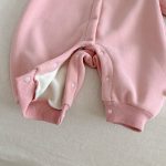 【66-90cm】 ポンポン付き フード カバーオール - 画像 (12)