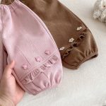 【73-120cm】 小花 裏起毛 パンツ - 画像 (13)