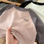 【73-100cm】 カラー切り替え シャツ - 画像 (9)