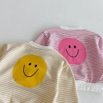 【80-130cm】 笑顔ボーダー セットアップ - 画像 (11)
