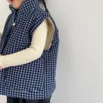 【80-130cm】 チェック ベスト - 画像 (5)