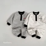 【66-90cm】 韓国風 英字プリント オールインワン - 画像 (7)