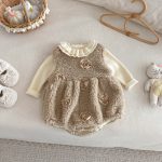 【66-90cm】 立体フラワー ロンパース or セーター - 画像 (13)
