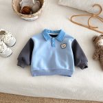 【73-120cm】 配色 裏起毛 スウェット - 画像 (9)