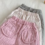 【73-120cm】 無地 裏起毛 パンツ - 画像 (13)